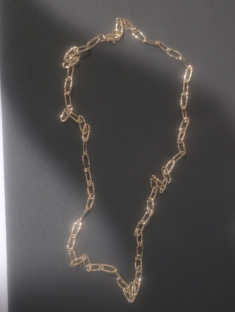 One New 24inch 18K Gold Filled Paperclip Link Chain Necklace